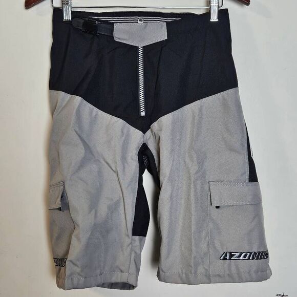 Azonic Other - Azonic MTB Downhill Riding Shorts Racing Cycling Shorts Grey Black Padded Waist